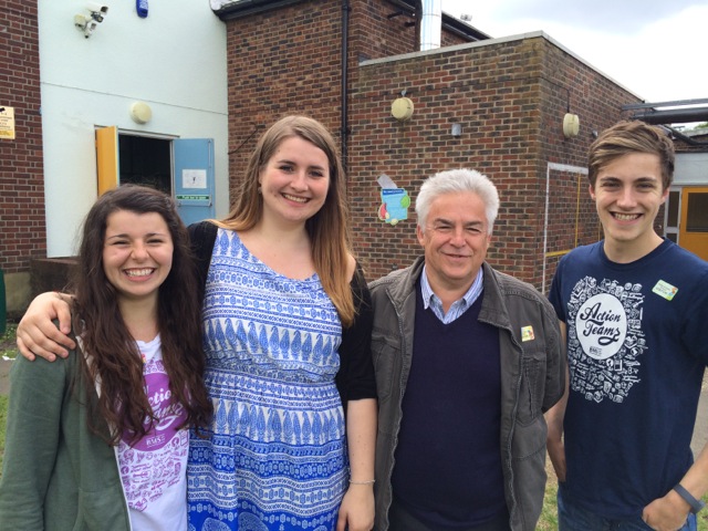 Rev Gareth Wilde with the Italy Action Team