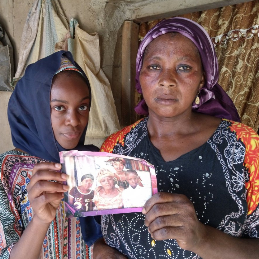 Leah's mother Rebecca Sharibu