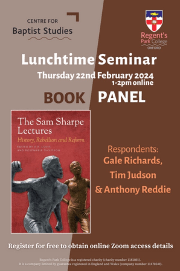 Sam Sharpe Lunchtime Seminar