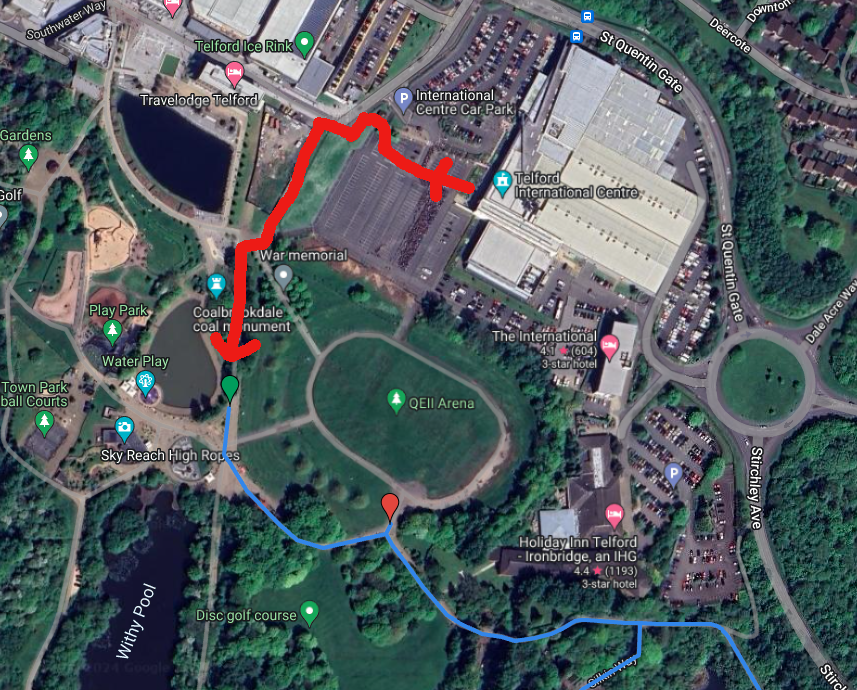 TelfordparkrunMap