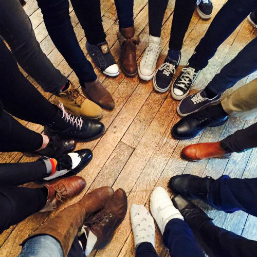 Diverse Church foot circle